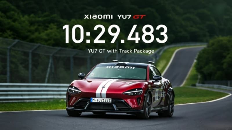 Xiaomi établit un record historique au Nürburgring avec son SUV électrique autonome YU7