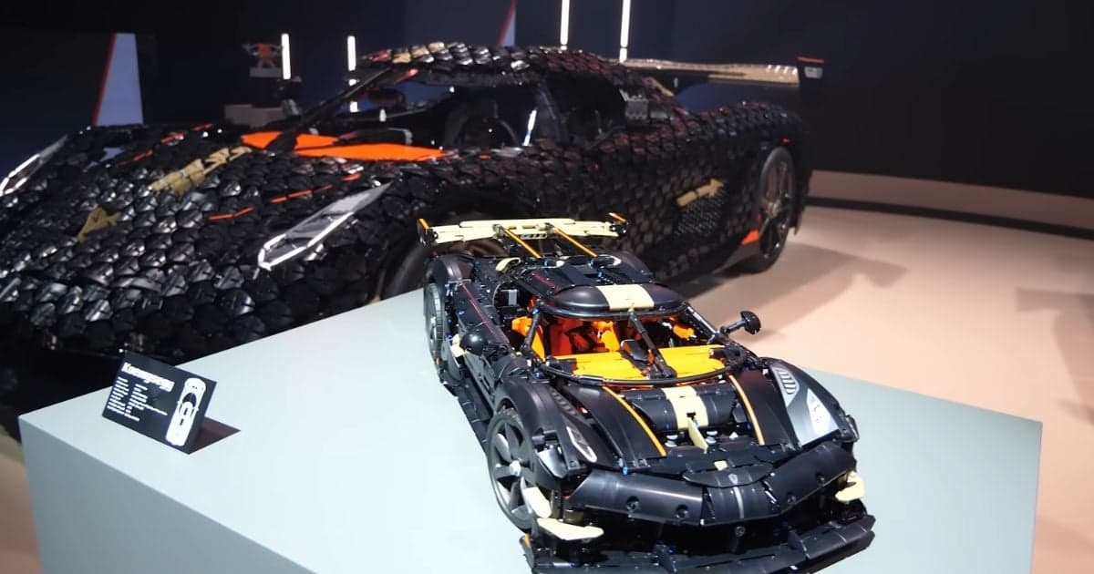 Une Koenigsegg grandeur nature en LEGO Technic atteint 111 km/h à Goodwood